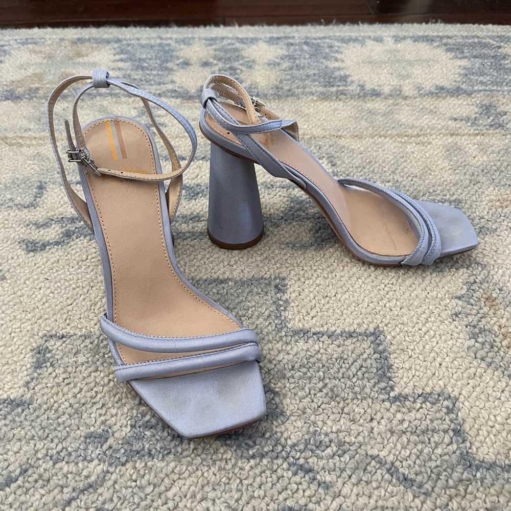 SAM EDELMAN KIA BLOCK HEEL SANDAL | LIGHT BLUE | Sz 6.5